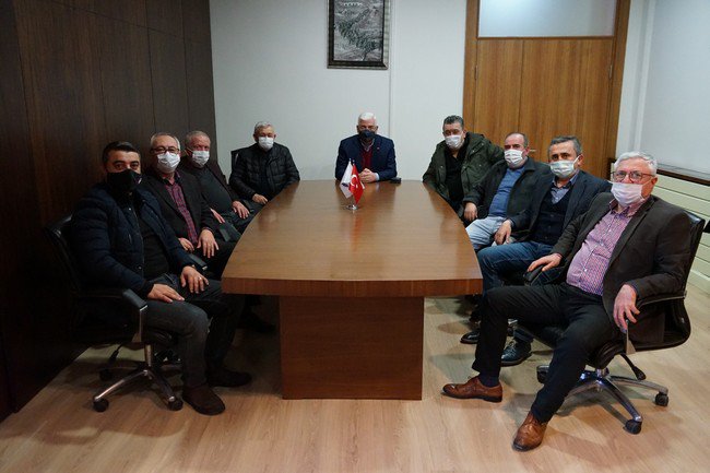 Eski Başkanlardan Rasim Yüksel’e Geçmiş Olsun Ziyareti