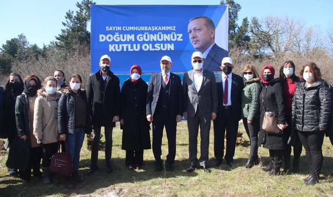Recep Tayyip Erdoğan Hatıra Ormanı'na Fidan Dikildi