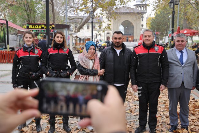 İl Emniyet Müdürü Yunus Timi Kıyafeti Giyip Motosikletle Kenti Dolaşıyor