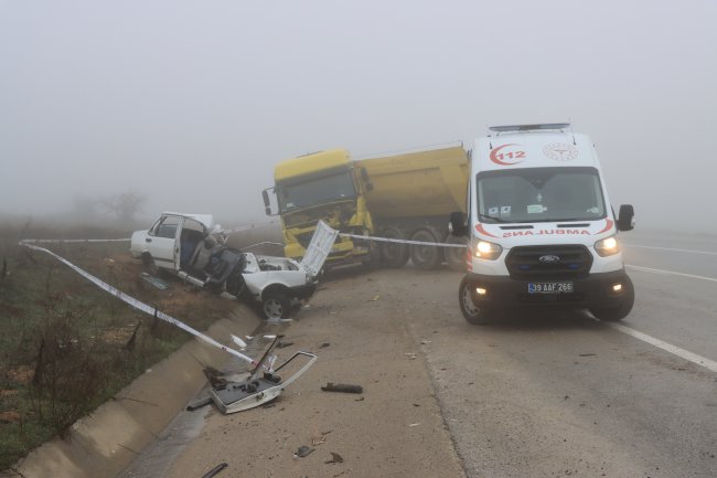 Tırla Çarpışan Otomobilin Sürücüsü Öldü