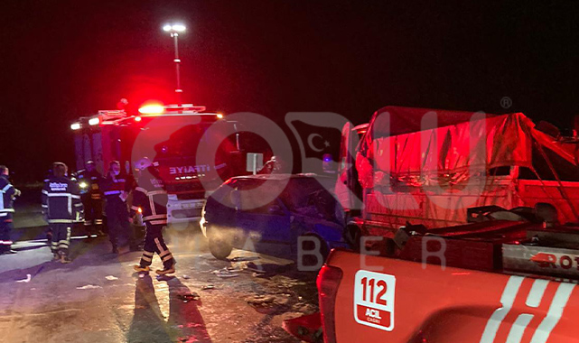 Otomobil Kamyonetle Çarpıştı, 1 Ölü 1 Ağır Yaralı