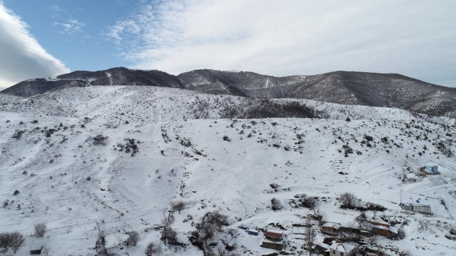 Tekirdağ'da Beyaza Bürünen Ormanlar Drone İle Görüntülendi