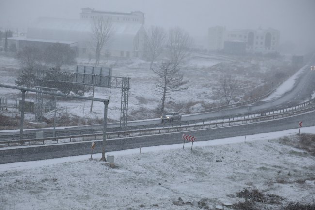 Tekirdağ'da Kar Yağışı Başladı
