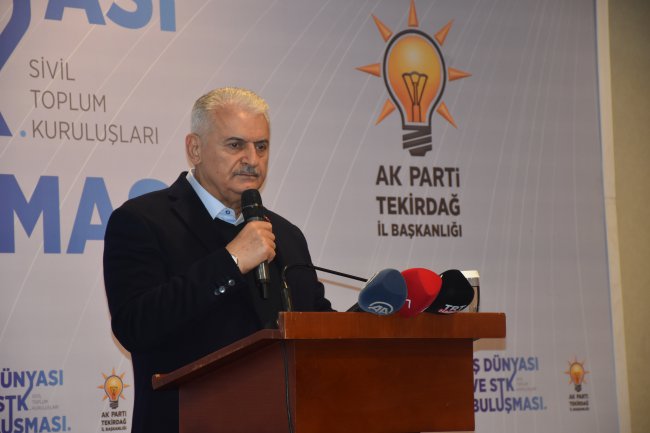 AK Parti Genel Başkanvekili Yıldırım Çorlu'da