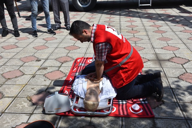 Çorlu'da Nefes Kesen Deprem Tatbikatı