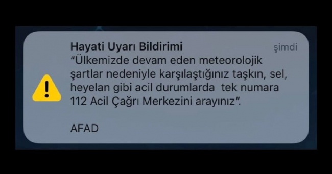 AFAD'ın "Hayati Uyarı Bildirimi" Panikletti!