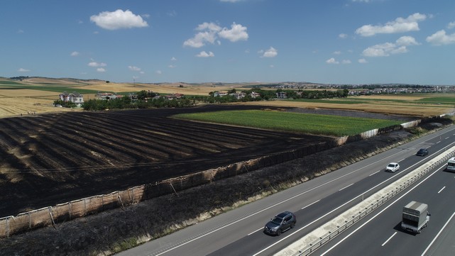 50 Dönüm Tarım Alanı Yandı