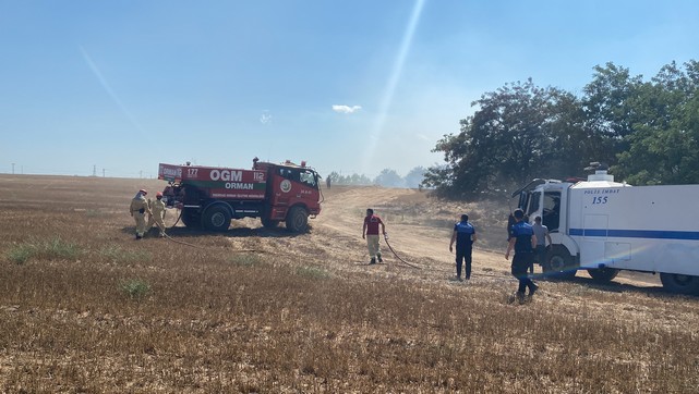 TOMA Bu Kez Çorlu'da Çıkan Yangına Müdahale Etti
