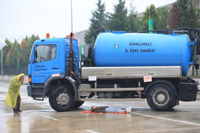 Kırklareli'nde KBRN Tatbikatı