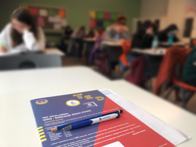 TED Çorlu Koleji Okula Giriş ve Bursluluk Sınavına Rekor Katılım
