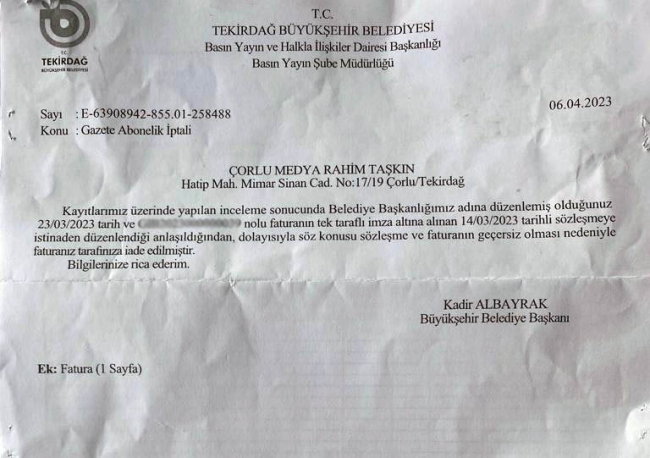 İptal Etmeyi Bile Beceremediniz!
