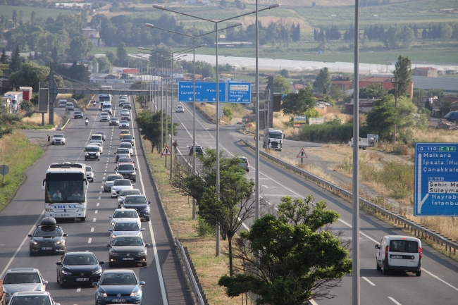 Tekirdağ'da Dönüş Yoğunluğu