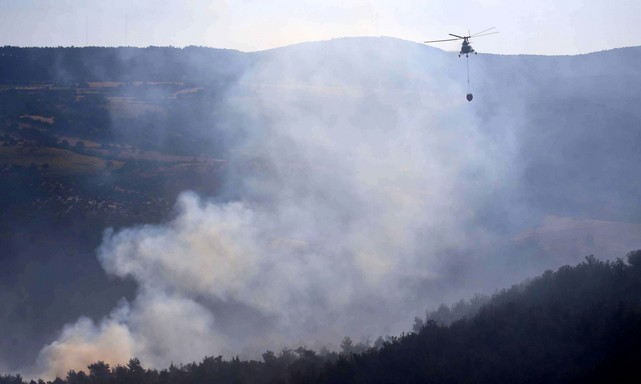 Çanakkale'deki Orman Yangınına 37 Saattir Müdahale Sürüyor