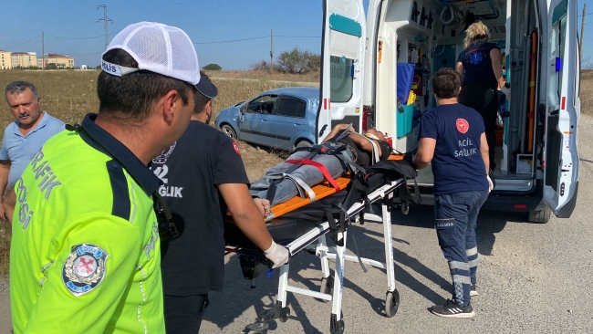 Kontrolden Çıkan Otomobil Takla Attı, 1 Yaralı