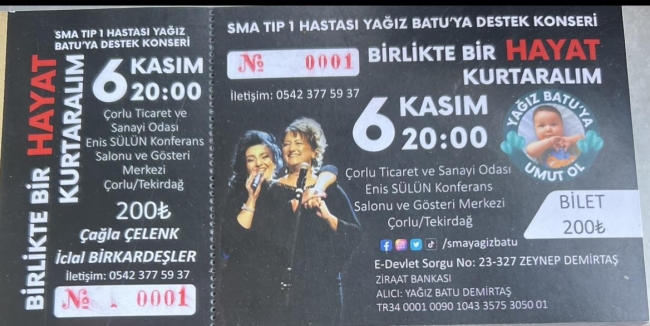 SMA'lı Yağız Batu İçin Dayanışma Konseri