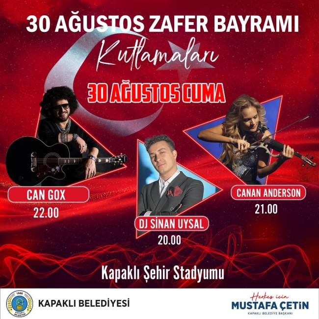 30 Ağustos'ta Hangi İlçede Hangi Sanatçı Sahne Alacak?