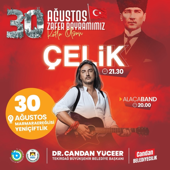 30 Ağustos'ta Hangi İlçede Hangi Sanatçı Sahne Alacak?