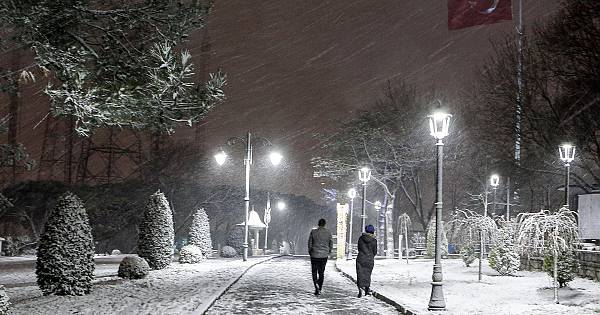 İstanbul Çamlıca'dan Kar Manzaraları