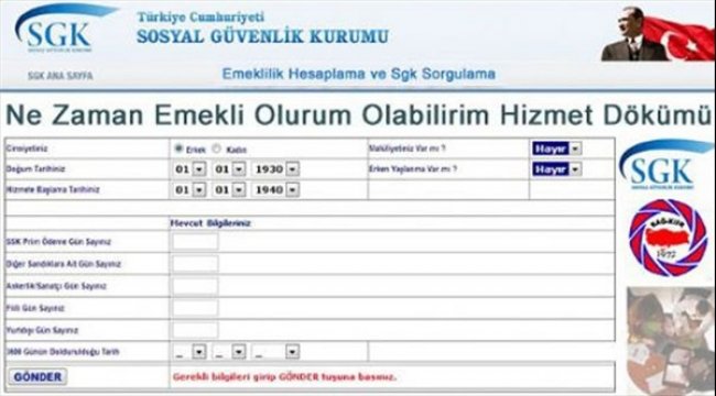 Ne zaman emekli olabileceğinizi internetten hesaplayabilirsiniz!