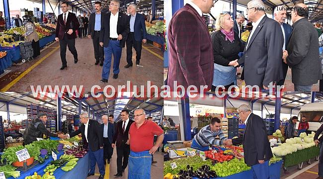 Başkan Baysan Kapalı Pazar Yerini İnceledi