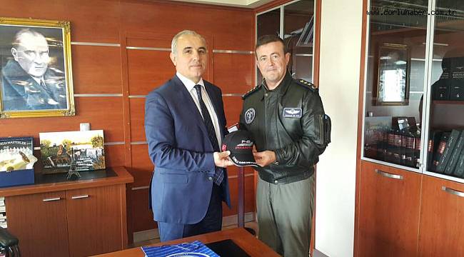 Çorlu Hava Meydan Komutanından Çorlu Kaymakamına Ziyaret