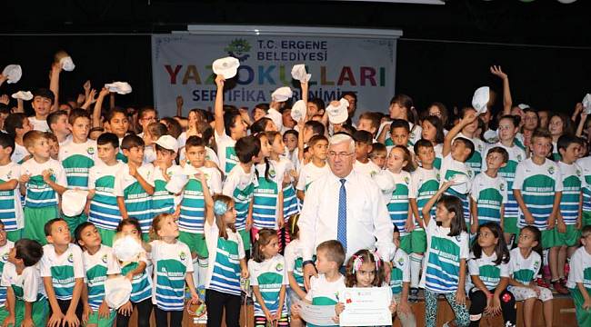 Ergene’de Yaz Okulu Kursu Öğrencileri Sertifikalarını Aldı
