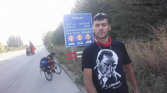 İki Tekerlekle 1100 Km Yol Yaptı