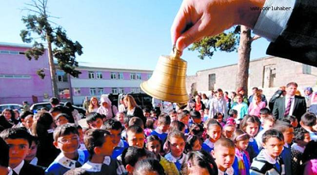 İlk Ders Zili Pazartesi Çalacak
