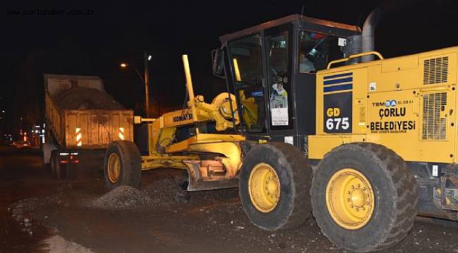Kumyol Caddesi´ne Malzeme Serimi Yapıldı