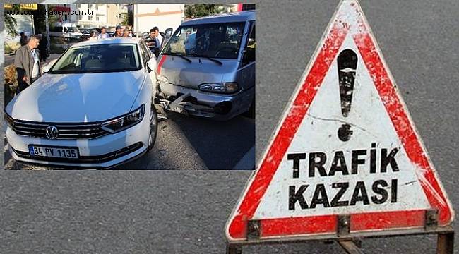 Minibüs Otomobil İle Çarpıştı, 1 Yaralı