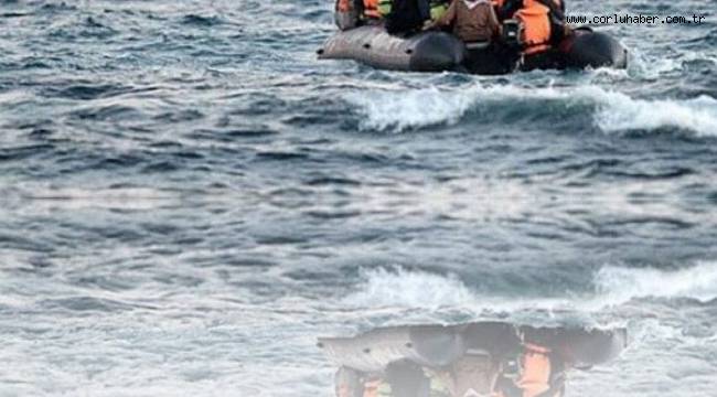 Şişme Botla Yunanistan’a Kaçarken Yakalandılar