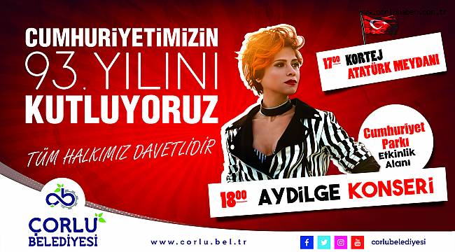 29 Ekim Korteji ve Aydilge Konseri Düzenlenecek