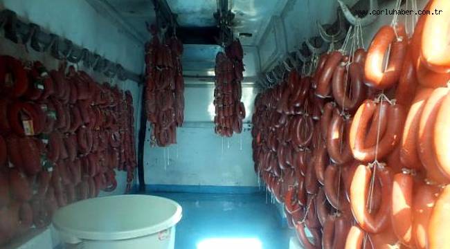 650 Kilo Kaçak Sucuk Ele Geçirildi