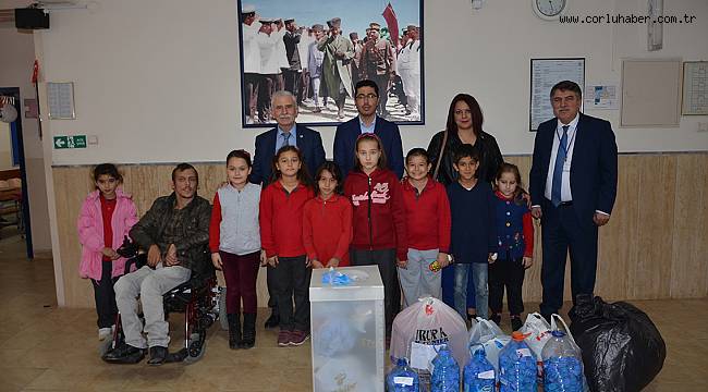 Çorlu Belediyesi’nden Plastik Kapak Kampanyasına Destek