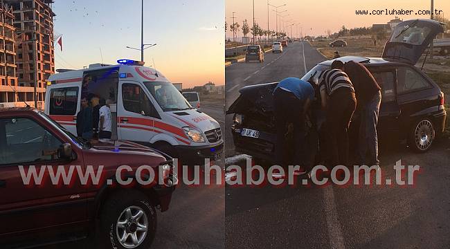 Çorlu’da Trafik Kazası, 1 Yaralı