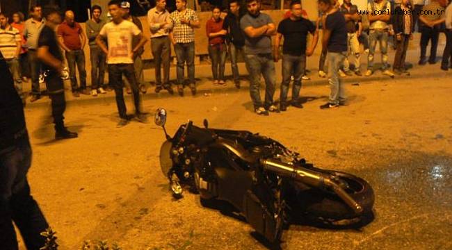 Motosiklet İle Otomobil Çarpıştı, 1 Yaralı