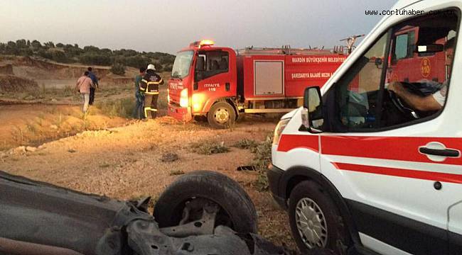 Otomobil Şarampole Yuvarlandı, 1 Ölü 2 Yaralı