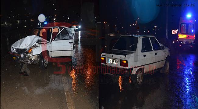 Ergene’de Trafik Kazası, 2 Yaralı
