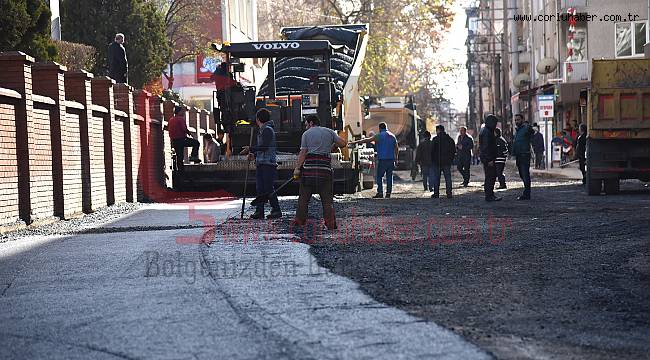 Şinasi Kurşun Caddesi Asfaltlandı