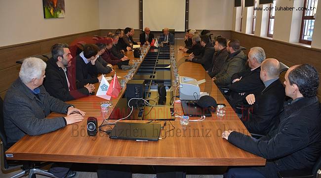 Başkan Eşkinat Dumansız Sanayi Bölgesi iş adamları ile bir araya geldi