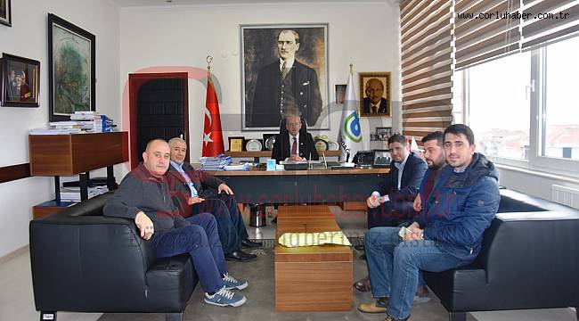 Çorlu Sürücü Kursları Derneğinden Başkan Albayrak’a Ziyaret