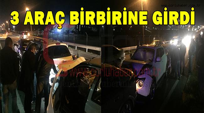 Işıkta Bekleyen Araca Çarptı, 3 Yaralı