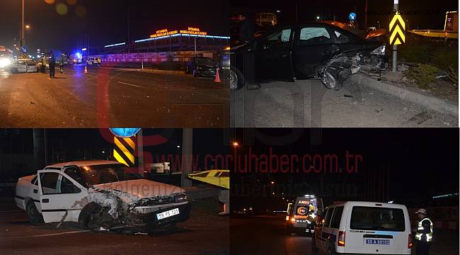 Otomobiller Çarpıştı, 1’i Ağır 4 Yaralı