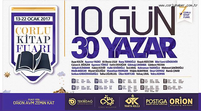 7. Çorlu Kitap Fuarı Başlıyor