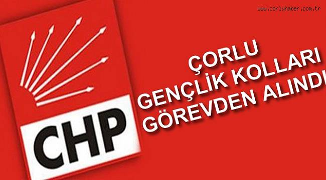 CHP Çorlu Gençlik Örgütü Görevden Alındı