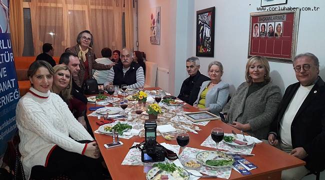 Çorlu Kültür ve Sanat Derneği Üyeleri Bir Araya Geldi