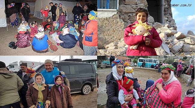 Depremzede Çocuklara Yürüyen Ayaklar Grubundan Destek