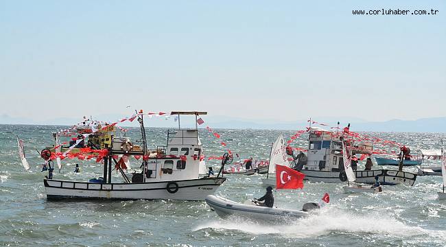 Çanakkale Zaferi İlçede Hem Karada Hem Denizde Kutlandı