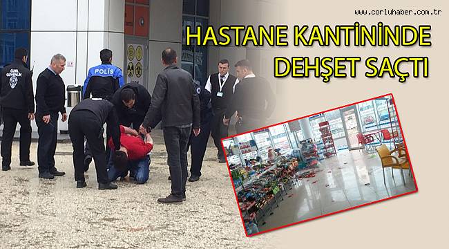 Hastane Kantininde Bıçaklı Kavga, 4 Yaralı