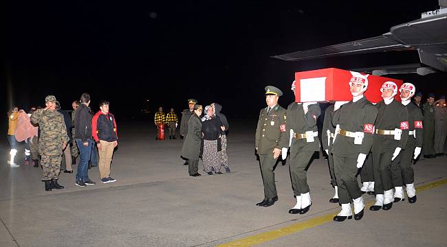 Şehidimizin Naaşı Evine Getirildi